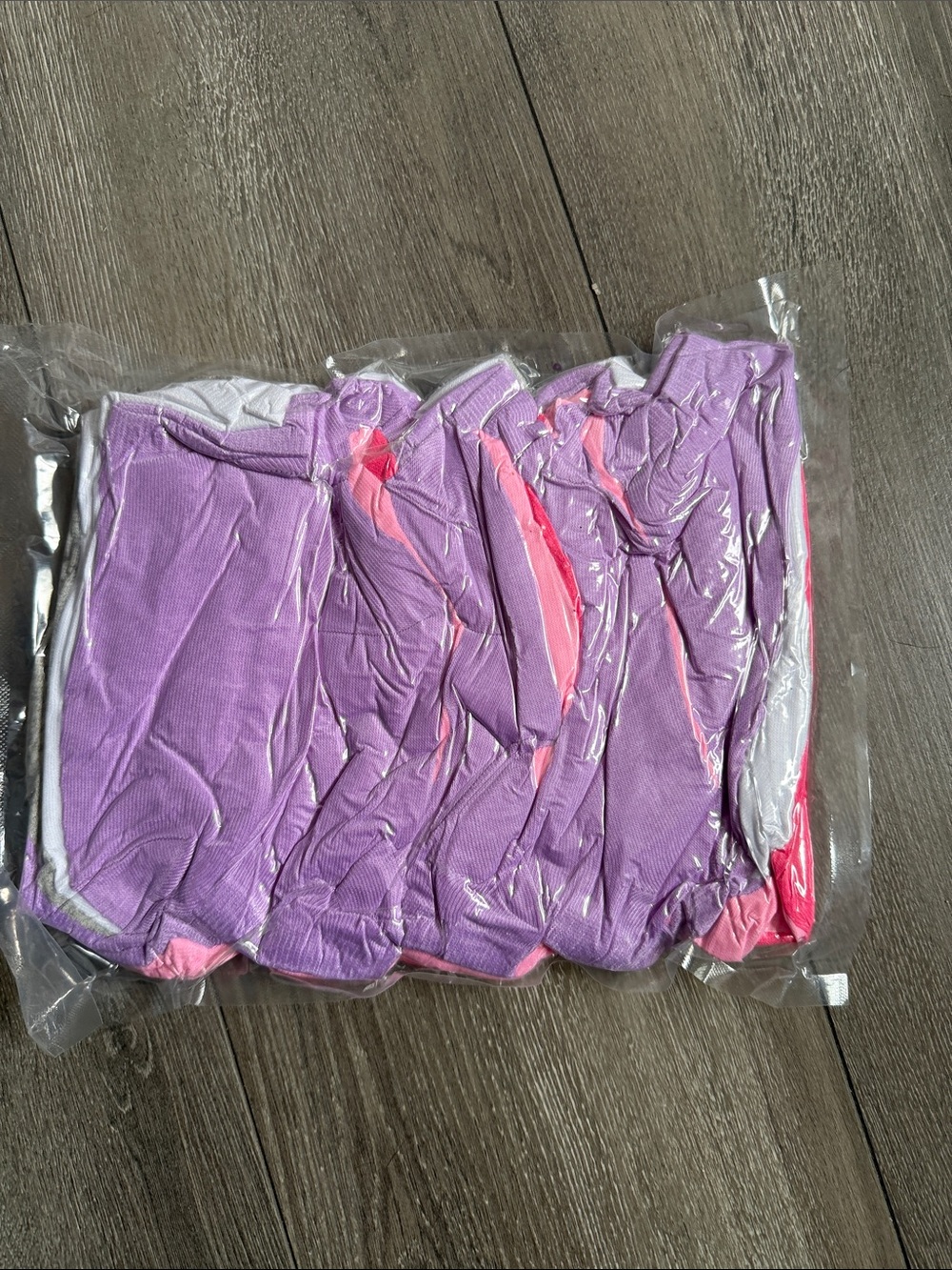 Kids Purple and Pink Cotton Socks - Pack of 25